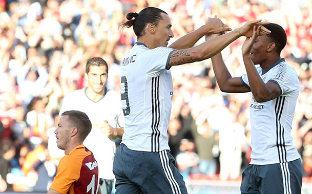 Com Ibrahimovic marcando em seu primeiro jogo, United goleia o Galatasaray por 5x2 em amistoso na Suécia